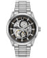 ფოტო #1 პროდუქტის Men's Automatic Sutton Stainless Steel Bracelet Watch 43mm