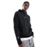 Фото #1 товара Polo Ralph Lauren central logo double knit hoodie in black