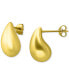 ფოტო #2 პროდუქტის Polished Teardrop Stud Earrings, Created for Macy's