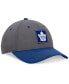 Фото #2 товара Men's Gray/Blue Toronto Maple Leafs 2024 Stanley Cup Playoffs Locker Room Adjustable Hat