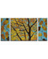 Фото #1 товара 'Ginkgo' 3 Piece Abstract Canvas Wall Art Set,30x60"