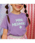Фото #5 товара Little and Big Girls Mini Mermaid T-Shirt