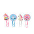 Фото #1 товара UNICORN AND DONUTS CLIPS 6 x 2.5 cm 4 u