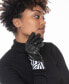 Фото #2 товара Inc International Concepts 289601 Animal-Print-Trim Faux Leather Gloves, Size M