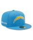Men's X Alpha Industries Powder Blue Los Angeles Chargers Alpha 59Fifty Fitted Hat