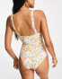 Фото #2 товара Monki underwire swimsuit in fruit print