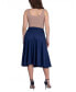 Фото #2 товара Women's Elastic Waistband Pocket Midi Skirt