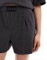 Calvin Klein intense power lounge sleep short in charcoal grey grau, XS - фото #3