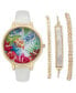 Women's White Strap Watch 39mm Set, Created for Macy's