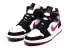 Фото #4 товара Кроссовки Nike Air Jordan 1 Mid Magenta (W) (Белый, Розовый, Черный)
