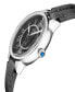 ფოტო #2 პროდუქტის Women's Astor II Black Leather Watch 38mm