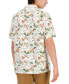 Фото #1 товара Men's Elevated Short-Sleeve Floral Print Button-Front Camp Shirt, Created for Macy's