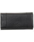 ფოტო #2 პროდუქტის Women's Pebbled Collection RFID Secure Trifold Wing Wallet