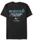 Men's Dad Space Joke Short Sleeve Crew T-shirt Черный, S - фото #1