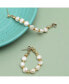 ფოტო #2 პროდუქტის Women's Gold Snowball Teardrop Drop Earrings