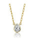 Фото #1 товара Chic Clear Pear-Shaped Ascher Stud Necklace