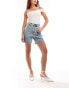 Фото #2 товара Urban Revivo denim jorts in light blue wash