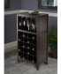 Фото #5 товара Ancona Modular Wine Cabinet with Glass Rack and 20-Bottle