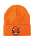 Men's Charmander Face Orange Cuff Beanie