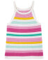 Фото #7 товара Baby Striped Crochet Sweater Knit Halter Tank 18M