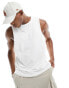 ASOS 4505 Icon training sleeveless tank top with dropped armhole with quick dry in white