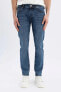 Фото #1 товара Pedro Slim Fit Dar Kalıp Normal Bel Dar Paça Jean Pantolon D0010AX24SM