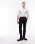 Фото #2 товара Topman stretch slim textured suit trousers in black