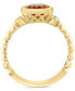 EFFY® Citrine (1-1/4 ct. t.w.) & White Topaz (1/10 ct. t.w.) Ring in 14k Gold-Plated Sterling Silver