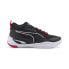 Фото #2 товара Puma Playmaker Pro 37757213 Mens Black Canvas Athletic Basketball Shoes