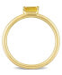ფოტო #3 პროდუქტის Baguette-Cut Yellow Sapphire (1/3 ct. t.w.) Stackable Ring in 10K Yellow Gold