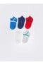 LCW baby Çizgili Erkek Bebek Patik Çorap 5'li