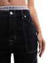 Tommy Jeans Remastered carpenter jeans in black wash W30 L30 - фото #7