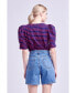 Фото #4 товара Women's Stripe Knit T-Shirt
