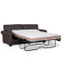 Фото #6 товара Orid 77" Full Roll Arm Leather Sleeper, Created for Macy's