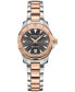 ფოტო #1 პროდუქტის Women's Swiss DS Action Two-Tone Stainless Steel Bracelet Watch 29mm