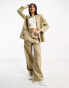 Фото #8 товара AllSaints Petra co-ord linen mix suit trouser in beige