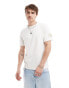 Фото #1 товара Calvin Klein Jeans badge t-shirt in off white