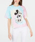 Juniors' Cotton Mickey Mouse Tie-Dyed T-Shirt
