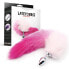 Фото #2 товара Butt Plug with Pink and White Tail Size S