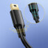 Фото #4 товара Kabel przewód USB - mini USB 5-pinowy pozłacany 0.5m czarny