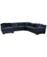 Фото #13 товара Marristin 148" 4-Pc. Fabric Chaise Sectional, Created for Macy's