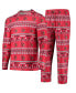 Пижама Concepts Sport Louisville Cardinals Ugly Sweater