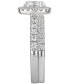 GIA Certified Oval Diamond Bridal Set (1-1/2 ct. t.w.) in 14k White Gold