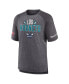 Фото #3 товара Men's Heathered Gray Charlotte Hornets 2022 Noches Ene-Be-A Core Shooting Raglan T-shirt