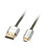 Фото #1 товара Кабель HDMI—Micro-HDMI LINDY 41682 2 m Серебристый Чёрный