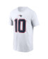 Men's Drake Maye White New England Patriots 2024 NFL Draft Player Name Number T-Shirt