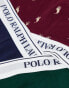 Фото #3 товара Polo Ralph Lauren 3 pack trunks with logo waistband in green burgundy navy