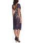 Marchesa Notte Printed Dress Women's 4 - фото #2