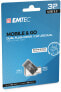 EMTEC T260C - 32 GB - USB Type-A / USB Type-C - 3.2 Gen 1 (3.1 Gen 1) - 180 MB/s - Swivel - Black - Stainless steel