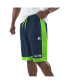 ფოტო #1 პროდუქტის Men's College Navy, Neon Green Seattle Seahawks Fan Favorite Fashion Shorts